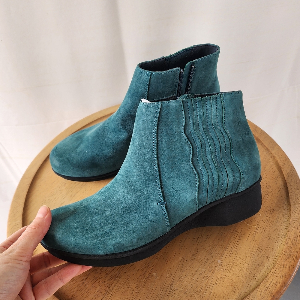 Dansko Larkin Teal Ankle Boots - Picture 3 of 11